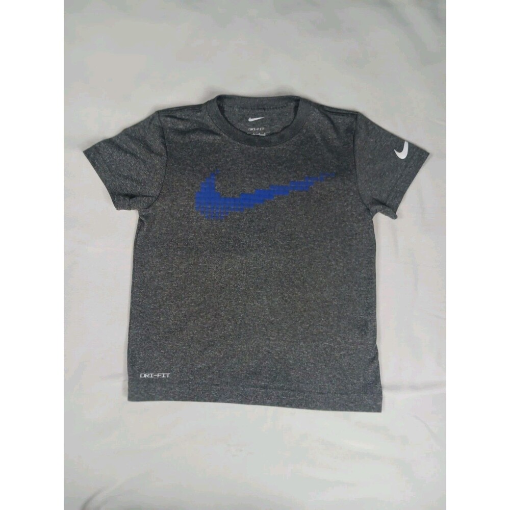 Nike DRI-FIT Athletic Tee Boys size 7 Gray/Blue